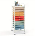 10 Drawer Rolling Storage Cart Organizer with Locking Wheels R759