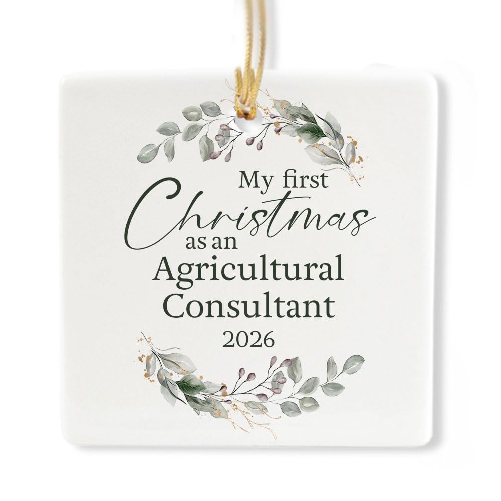 Ceramic 3-inch Square Ornament O10699