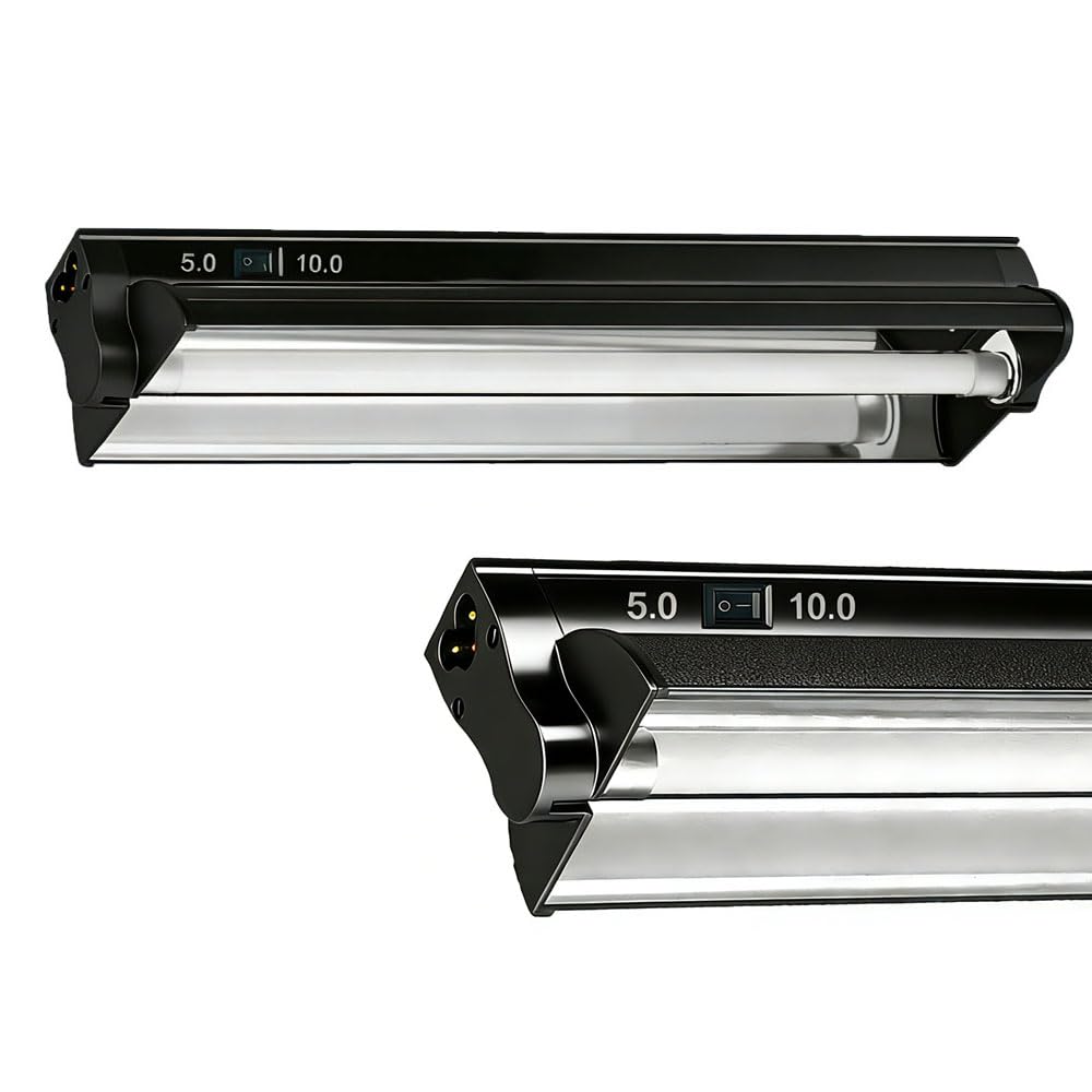 8W 12 Inch Switchable 10.0 & 5.0 UVB Reptile Light Fixture Combo Kit G8815
