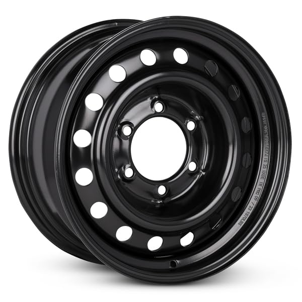 16x7 inch Black Painted Steel Wheel F20811
