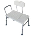 White Bath Chair with Padded Armrests and Back O5023