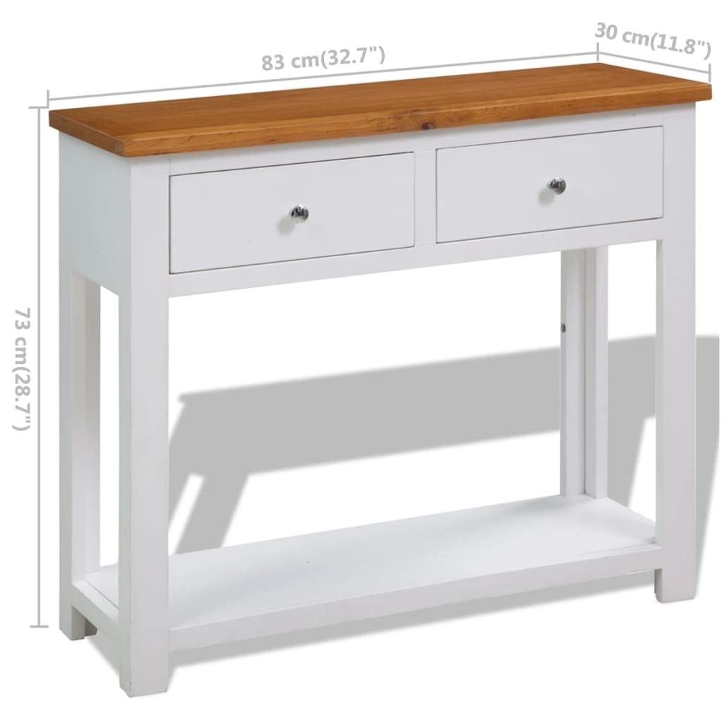 Solid Oak Wood Console Table S980