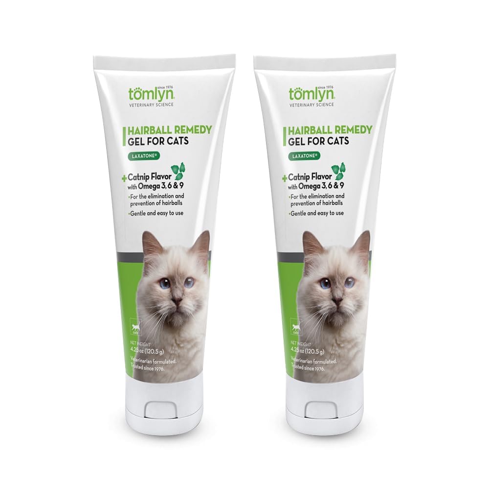 Catnip Flavored Hairball Remedy Gel for Cats, 4.25oz 2 Pack C804
