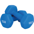 12lb Neoprene Dumbbell Hand Weights Set of 2 J179