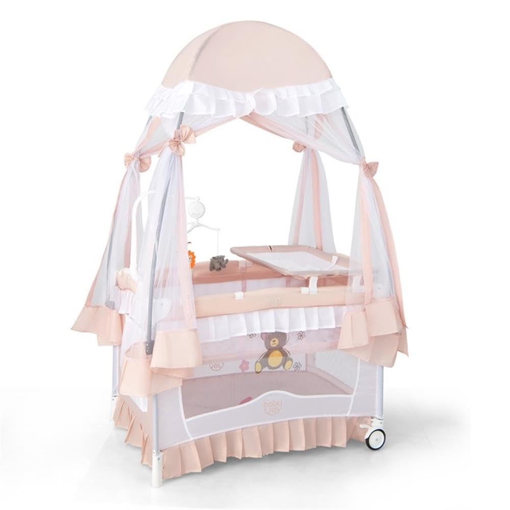 Pink 4-in-1 Portable Playard with Carry Bag C782326
