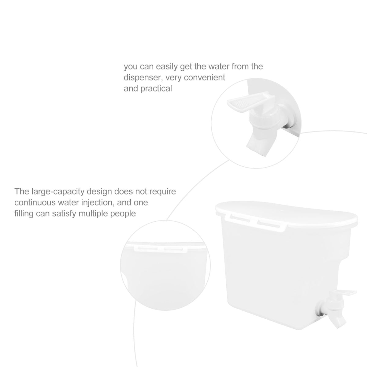 Cold Water Pitcher with Faucet M2082