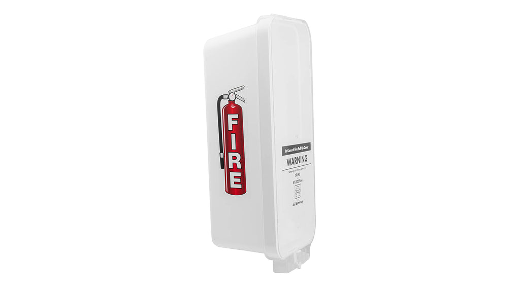 White Surface-Mounted Fire Extinguisher Cabinet P7527