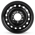 16x7 inch Black Painted Steel Wheel F20811