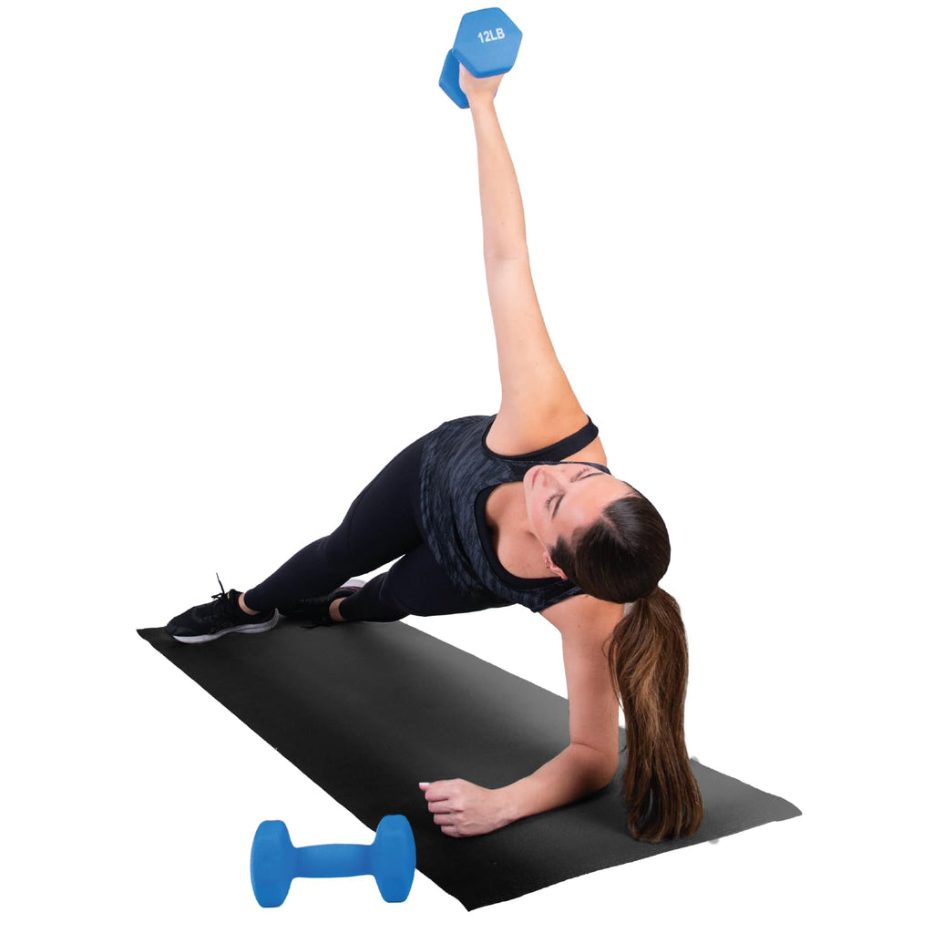 12lb Neoprene Dumbbell Hand Weights Set of 2 J179
