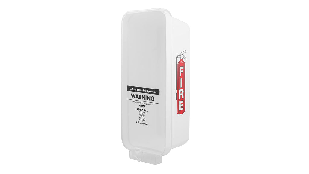 White Surface-Mounted Fire Extinguisher Cabinet P7527