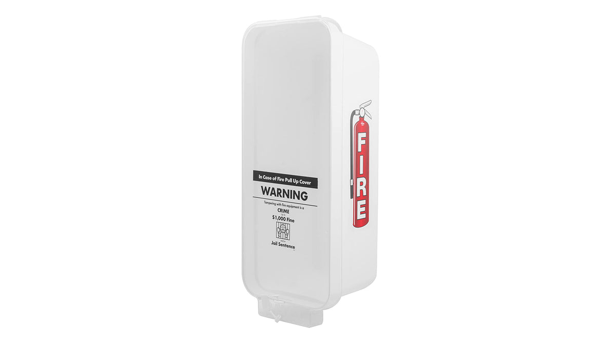White Surface-Mounted Fire Extinguisher Cabinet P7527
