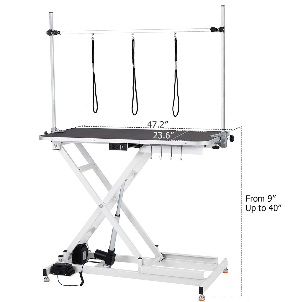 47" Height Adjustable Electric Pet Grooming Table W976