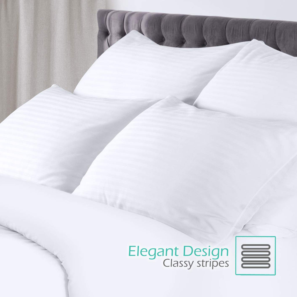 Queen Size Cotton Down Alternative Pillows Set of 2 O64252