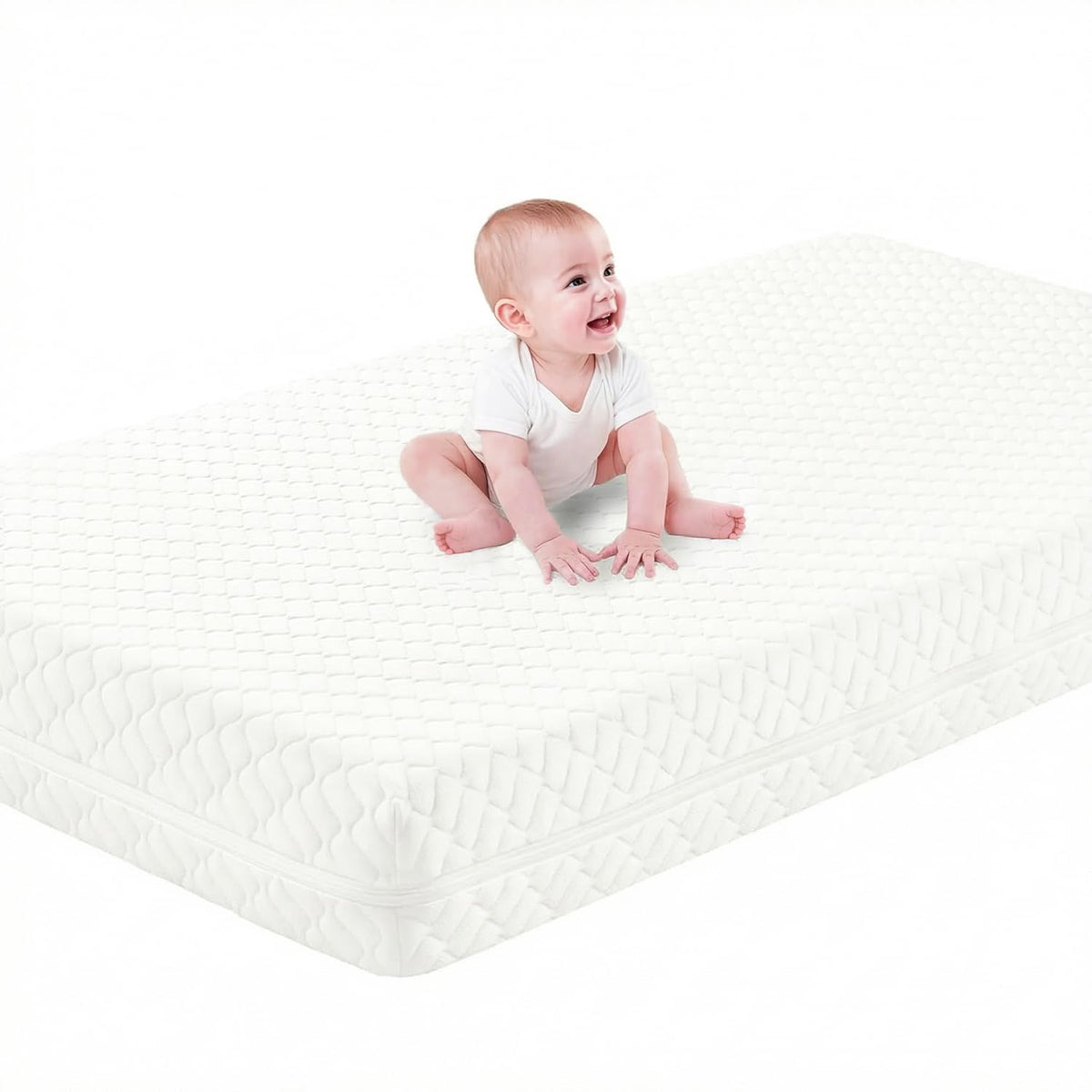 Crib Mattress, Dual Sided Memory Foam Toddler Bed Mattress I85504