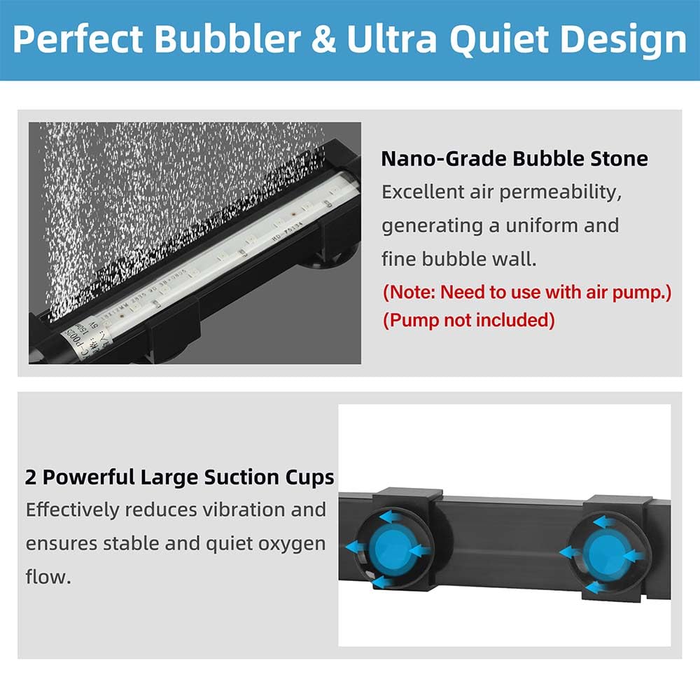 6 Inch IP68 Waterproof Color Changing Submersible Aquarium Light P30263
