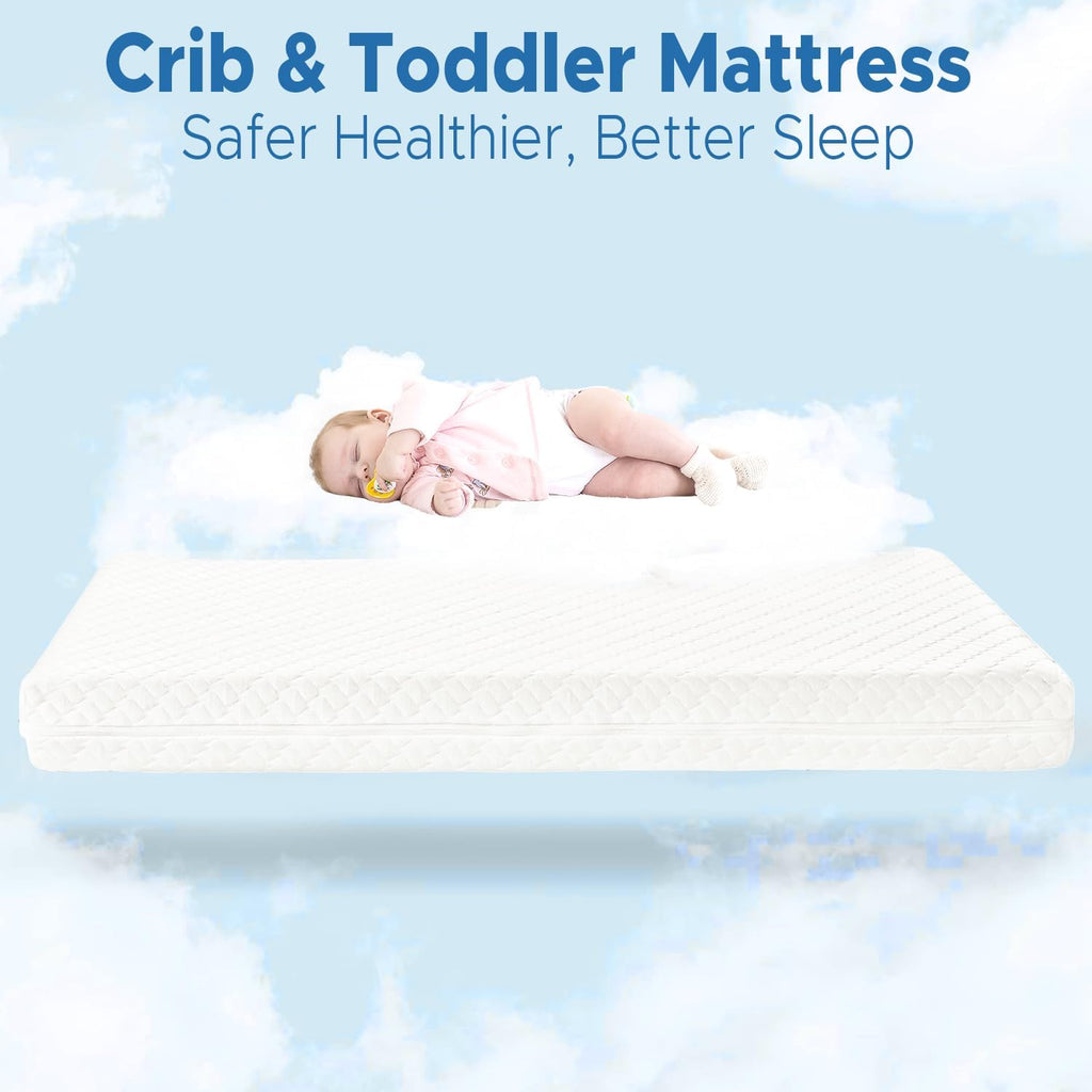 Crib Mattress, Dual Sided Memory Foam Toddler Bed Mattress I85504