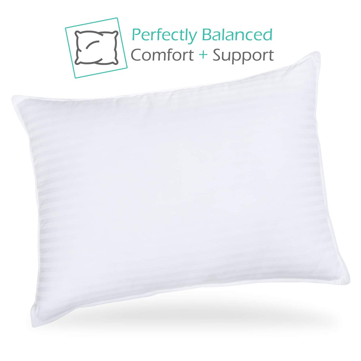 Queen Size Cotton Down Alternative Pillows Set of 2 O64252