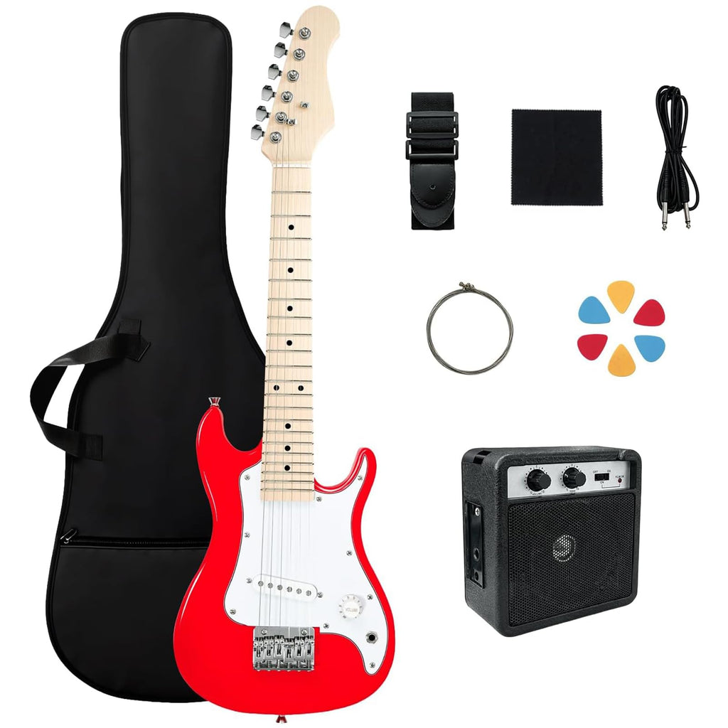 30in Kids Electric Guitar Starter Kit with 5W Amp and Gig Bag X3240
