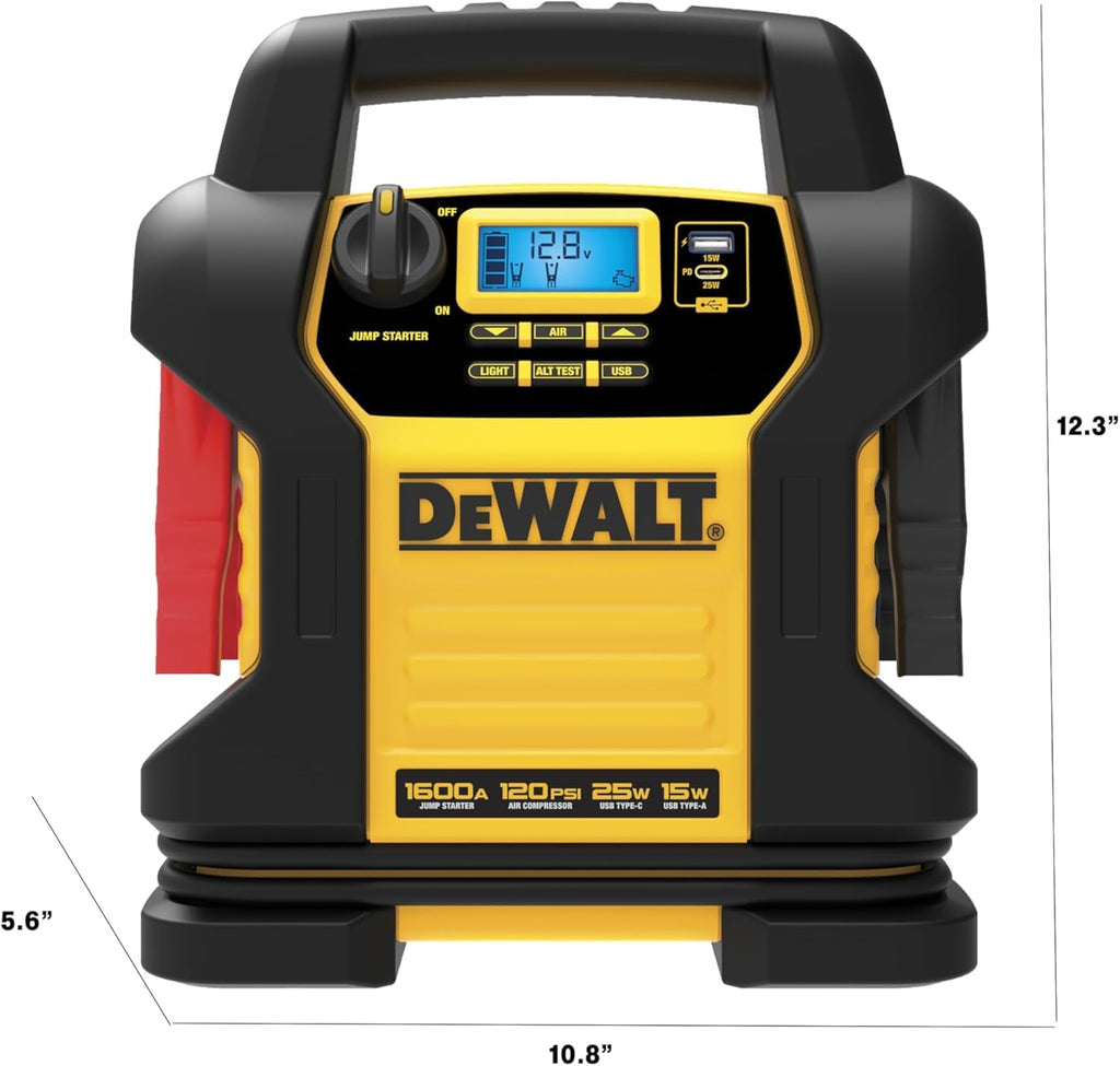 1600 Peak Amp Jump Starter with 120 PSI Air Inflator L5521