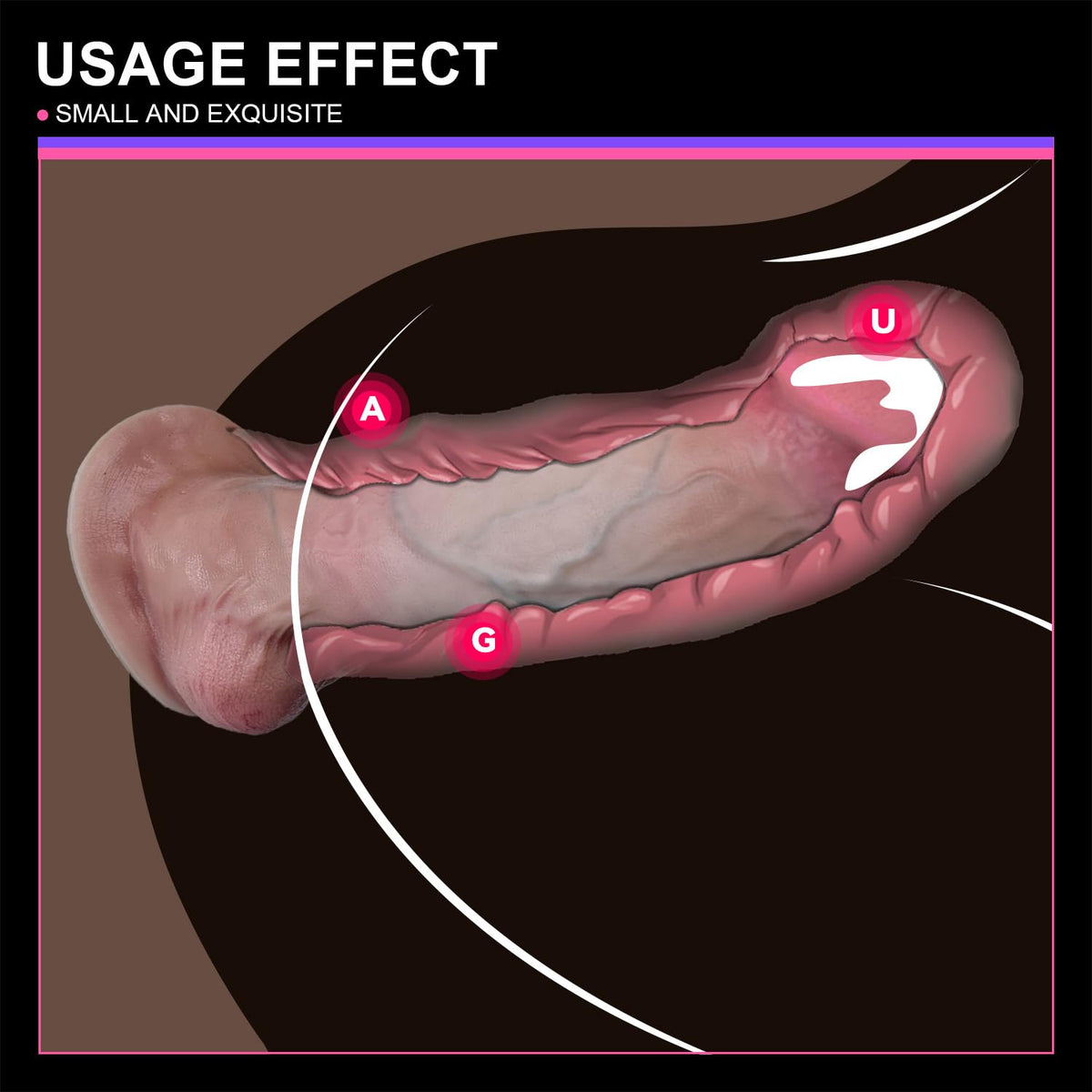 12 Inch Curved Dual Density Liquid Silicone Dildo with Suction Cup K33037