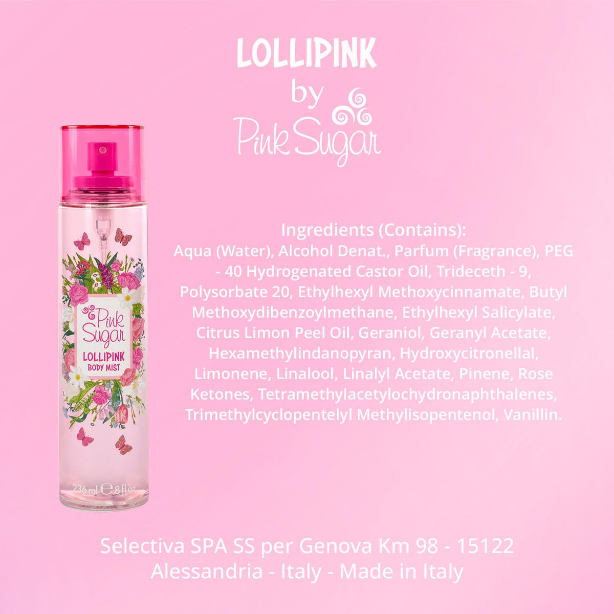 Pink Sugar Lollipink Body Mist 8.0 Fl Oz V647358