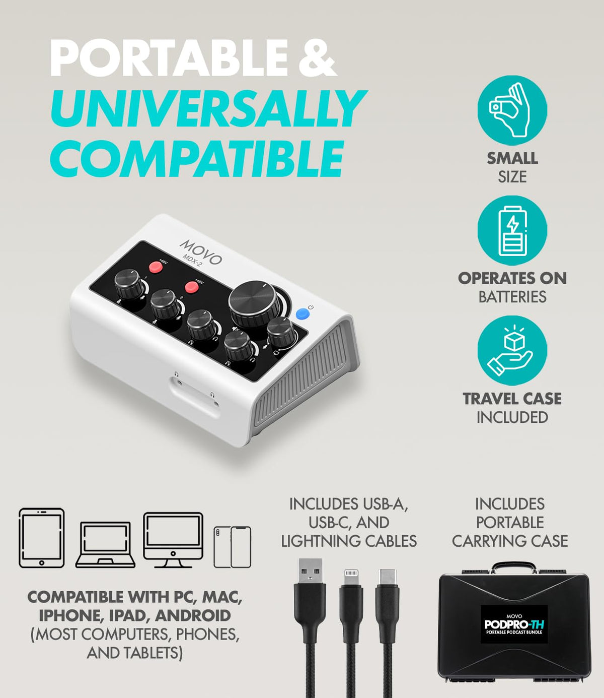 Portable Podcast Equipment Bundle F1368