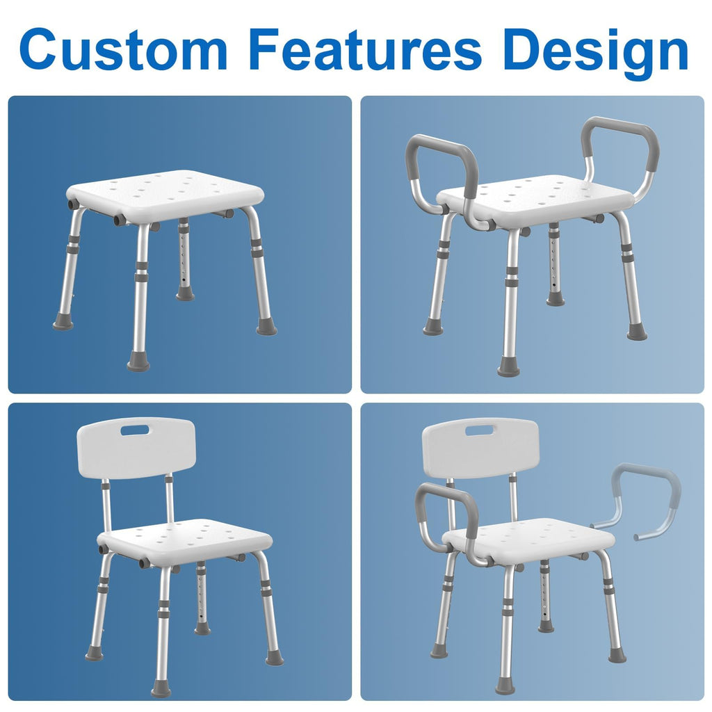 Shower Chair with Padded Armrests and Back I29600
