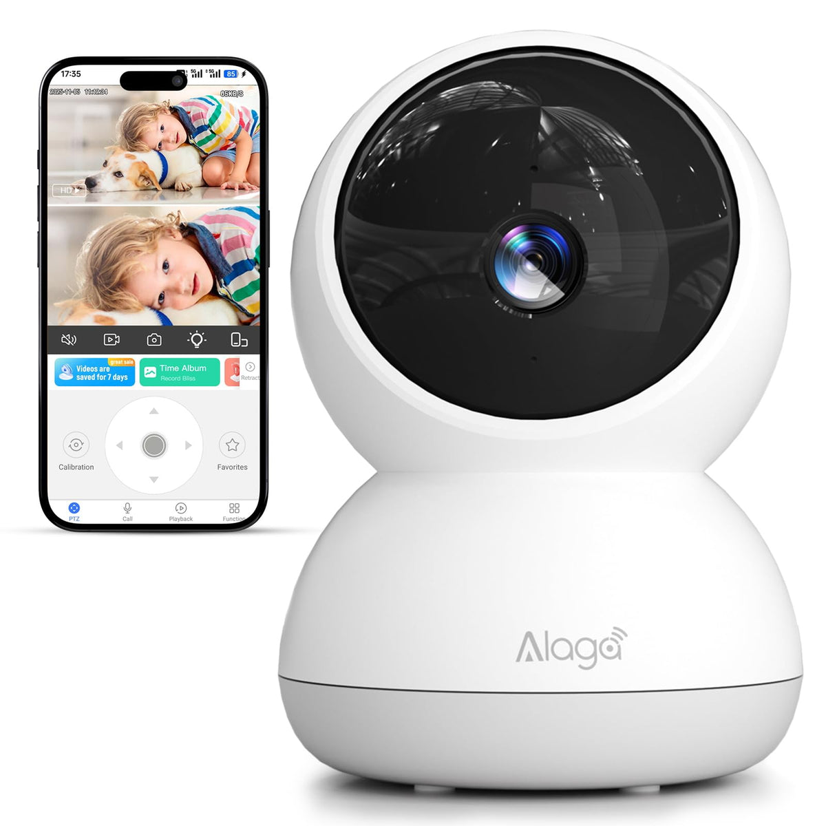 3K HD Indoor Security Camera with Night Vision R3428