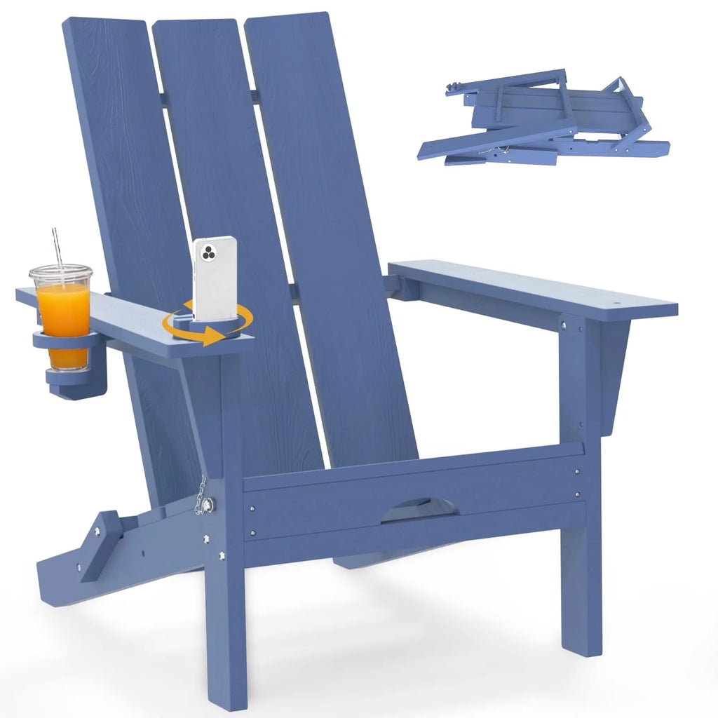 Folding Adirondack Chair with Cup Holder H947783