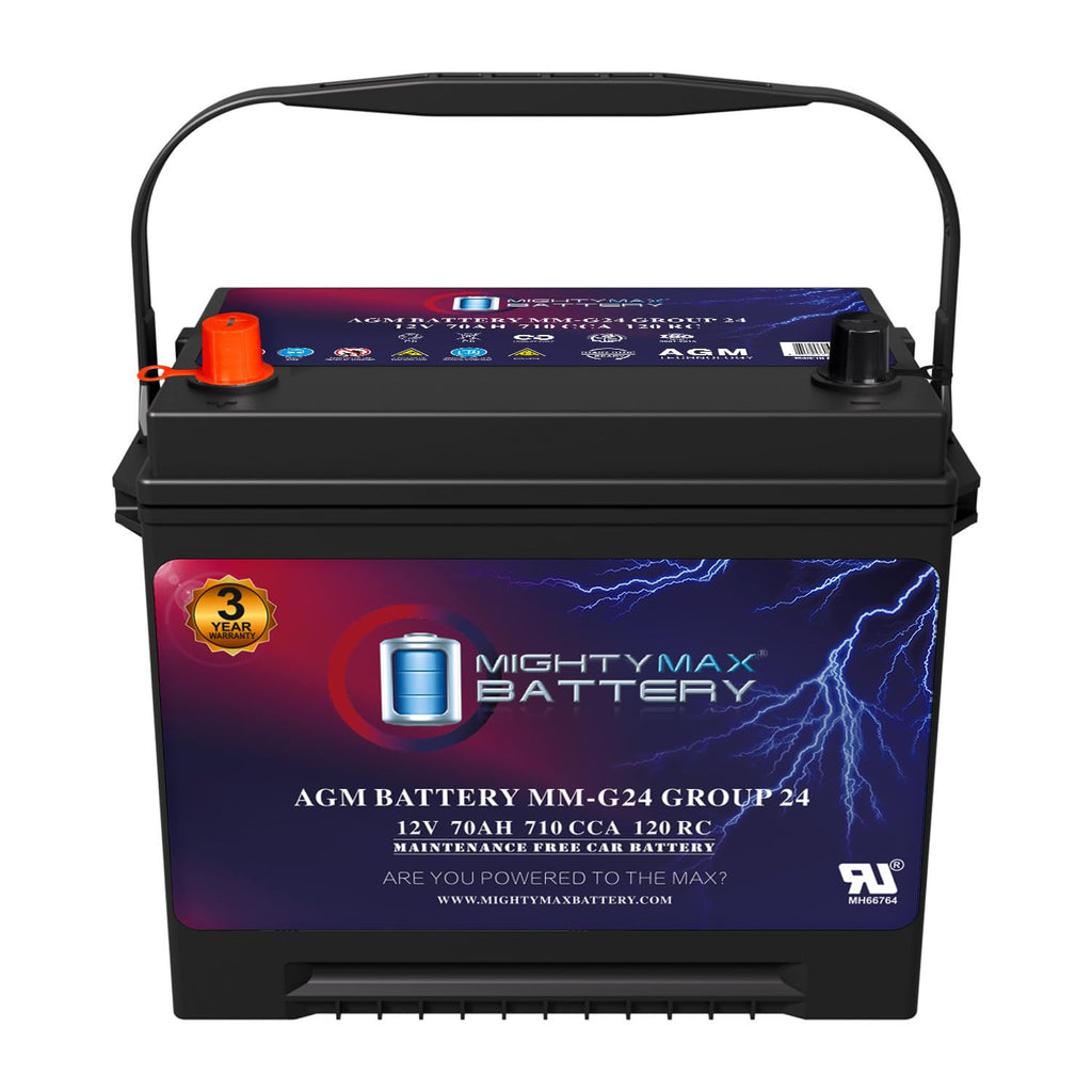 12V 70Ah 710 CCA Group Size 24 Replacement Battery R48353
