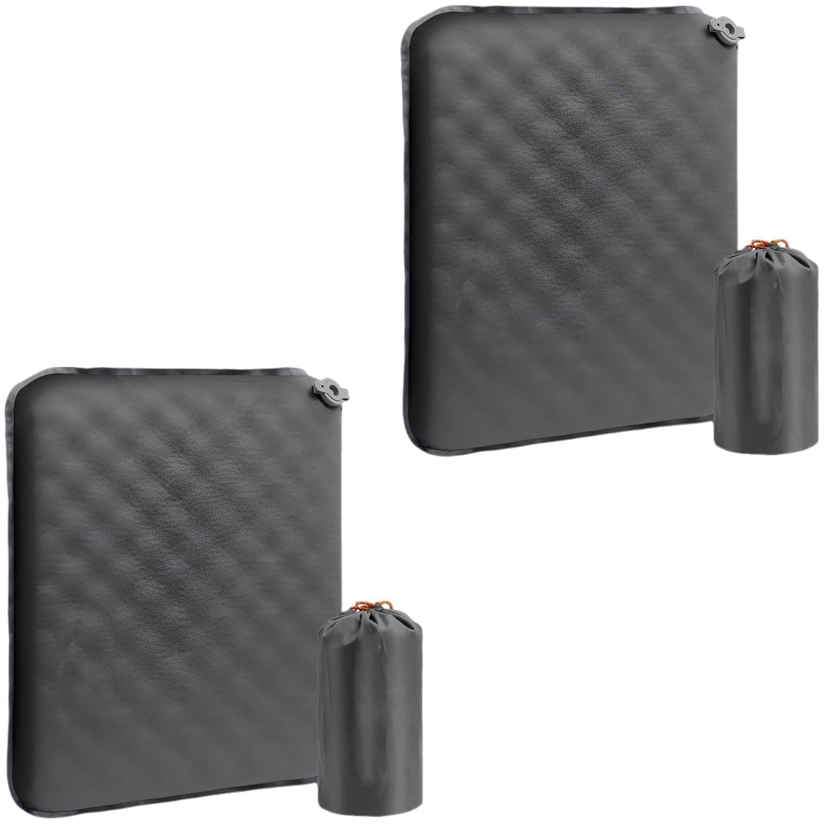 2 Pcs Inflatable Seat Cushion, 16.9 x 13 in Nylon TPU K927350