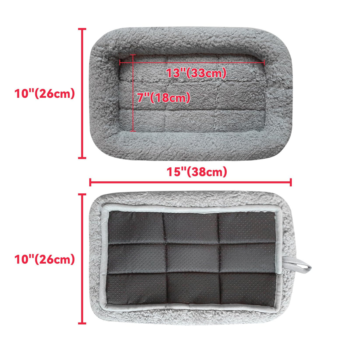 Cat Bed with Pillow, Anti Skid Bottom, Small Q192906
