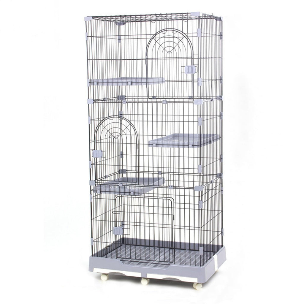 4 Tier Detachable Metal Cat Cage with Hammock M167