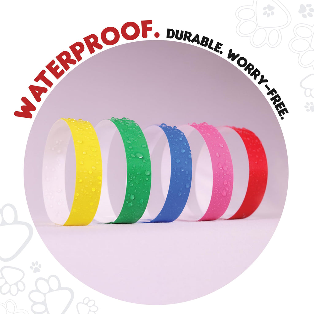 10 Inch 500 Count Waterproof Writable Pet ID Collars P741