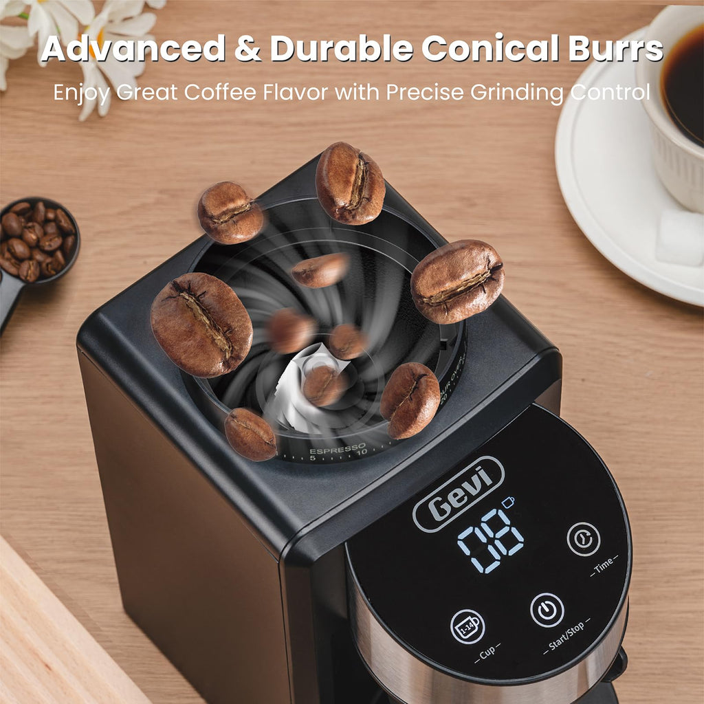 Black Burr Grinder 35 Settings T858