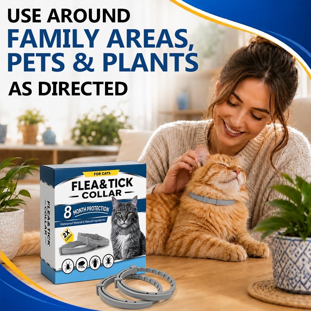 Flea & Tick Collar for Cats 4 Pack P9289