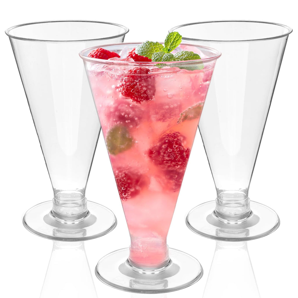 40 PCS 6 oz Plastic Martini Glasses Z126390