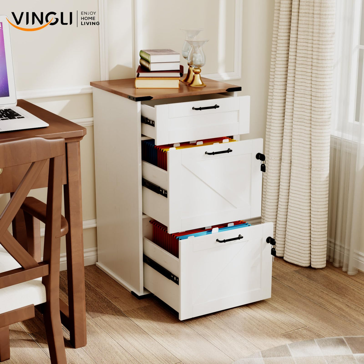 3 Drawer File Cabinet with Lock Q6981