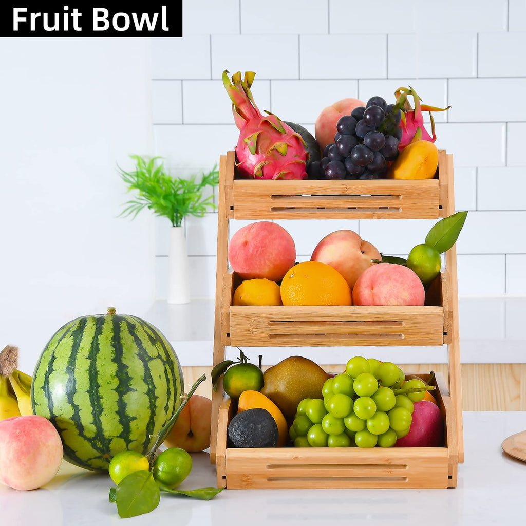 3-Tier Bamboo Fruit Basket T940