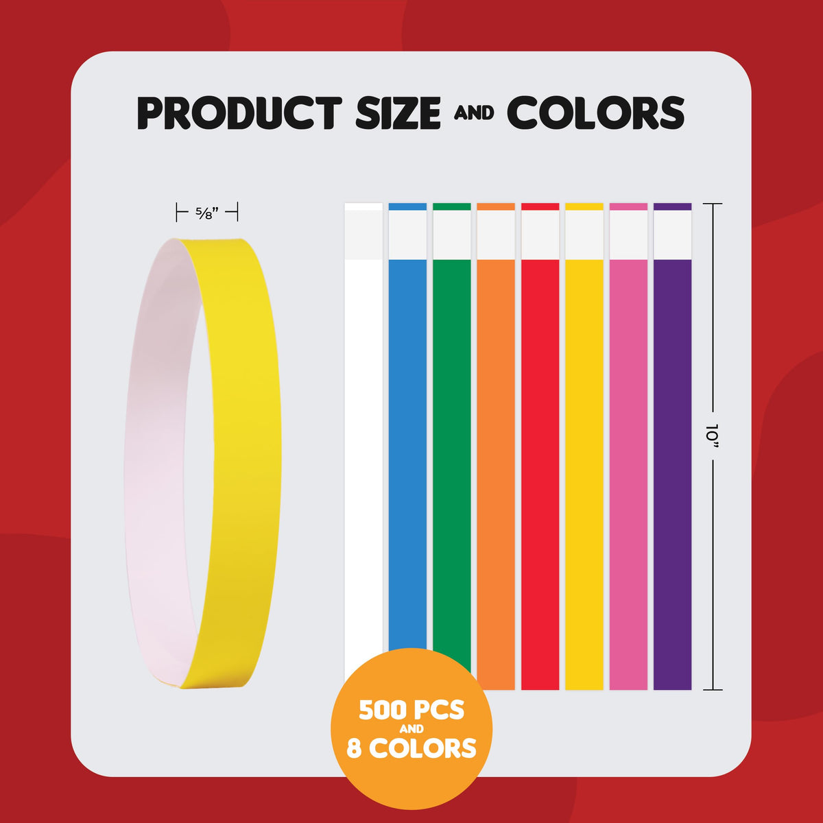 10 Inch 500 Count Waterproof Writable Pet ID Collars P741