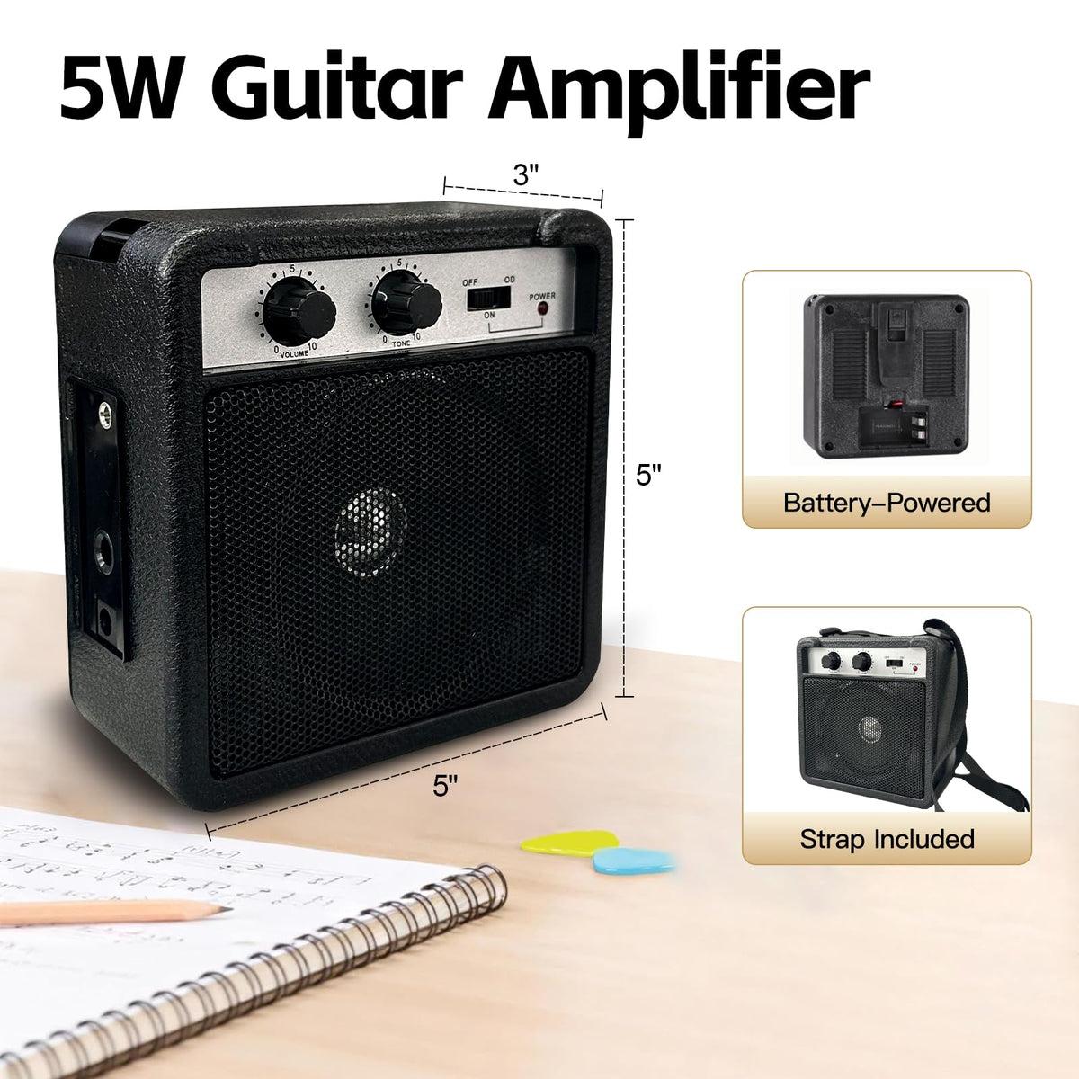 30in Kids Electric Guitar Starter Kit with 5W Amp and Gig Bag X3240