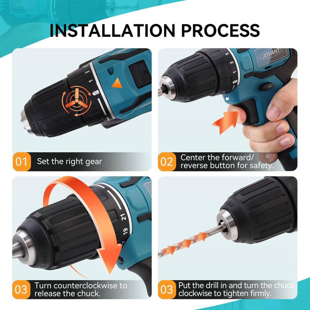 Cordless Drill and Impact Driver Combo Kit with 2 Batteries M500340