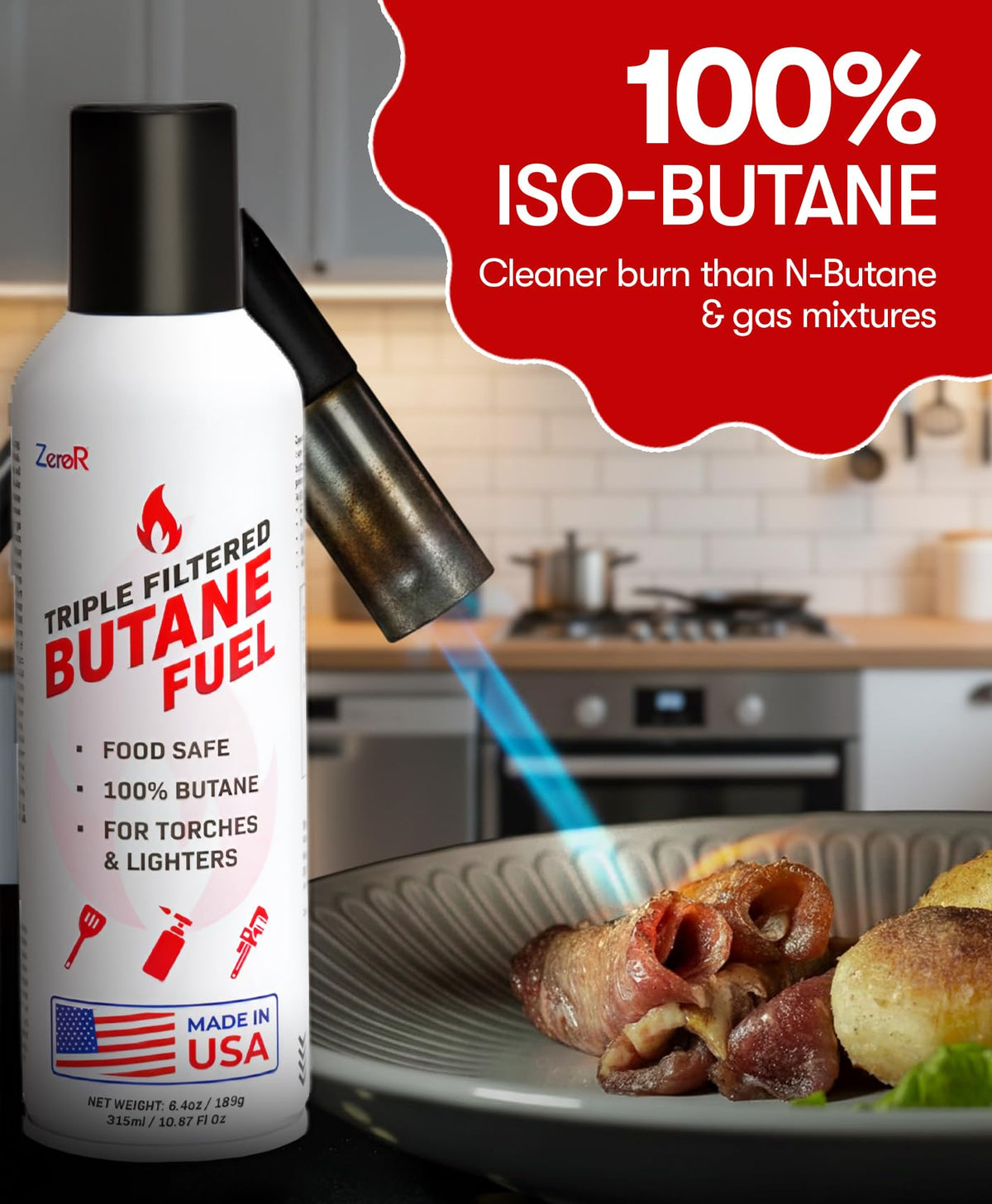 Butane Fuel Refill 10.67 fl oz 12 Cans I862706