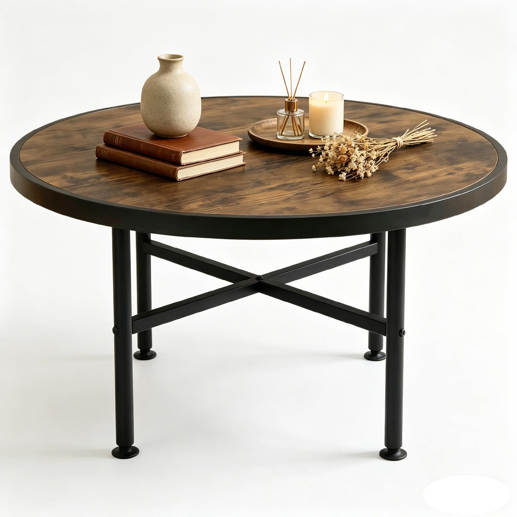 Round Wood Coffee Table K526