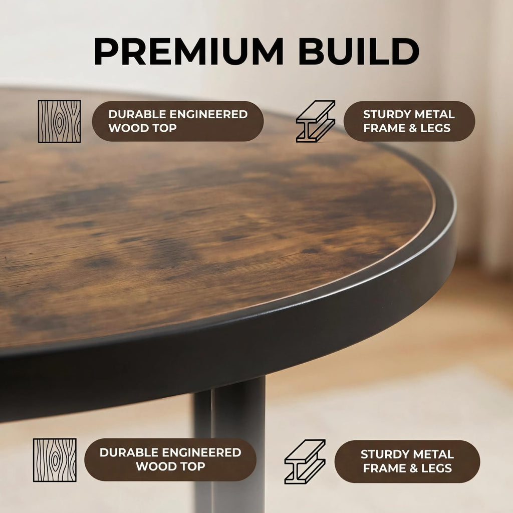 Round Wood Coffee Table K526