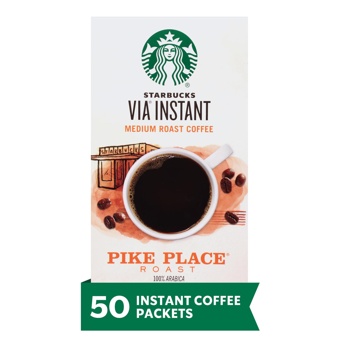 Medium Roast Instant Coffee 50 Packets W126