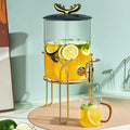Glass Beverage Dispenser with Stand and Spigot N877