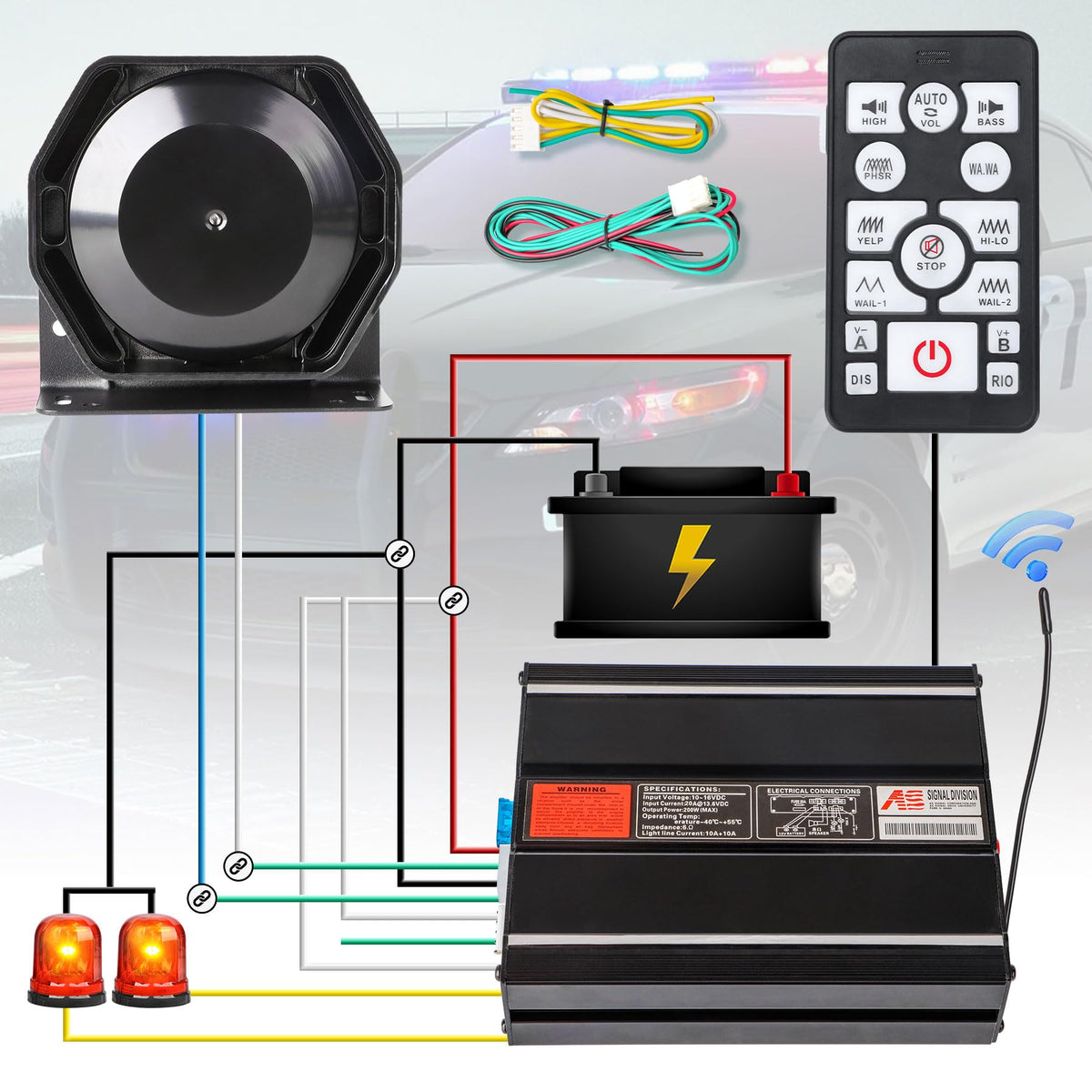 Emergency Siren Pa System F337592