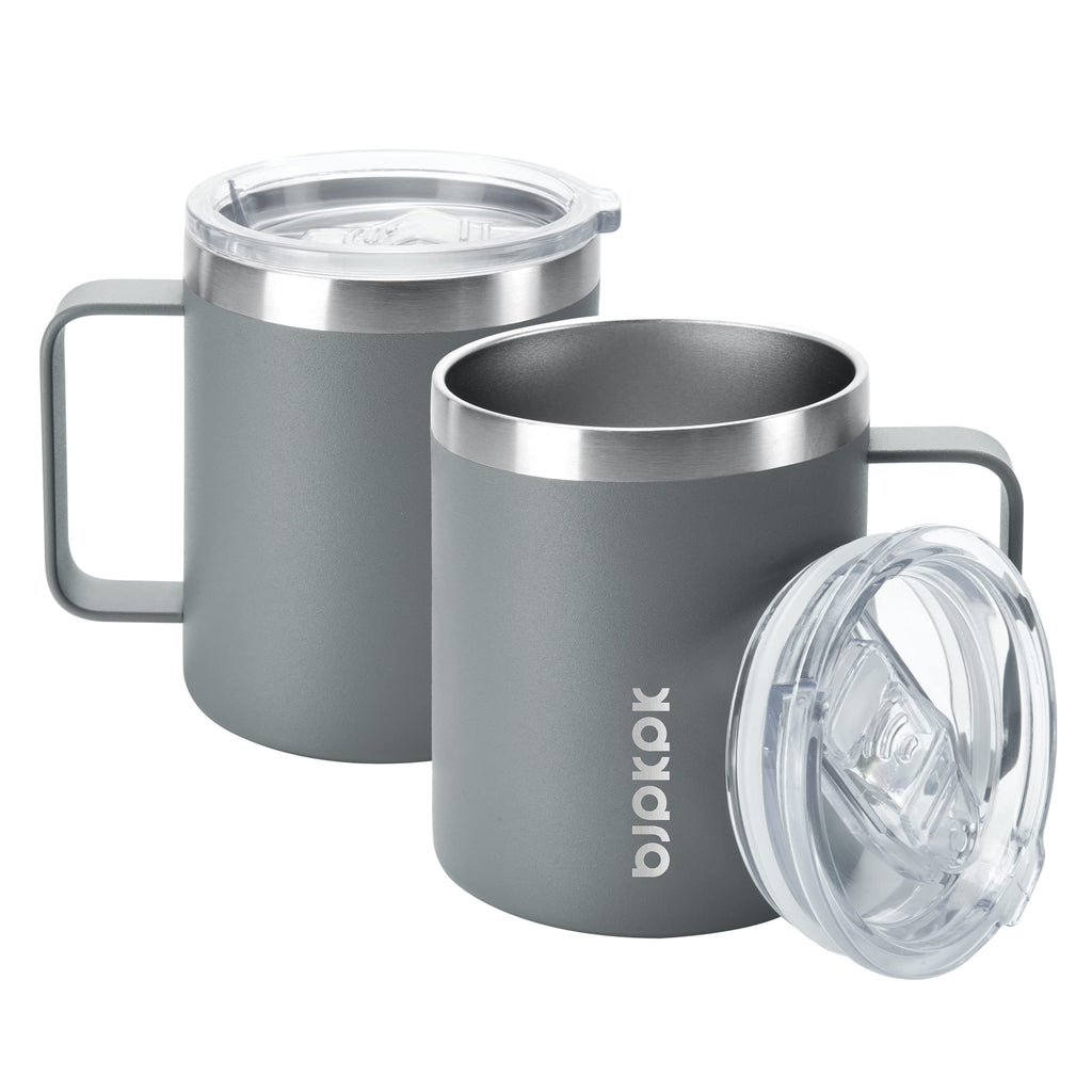 2PCS 14oz Insulated Stainless Steel Coffee Mug with Lid H450