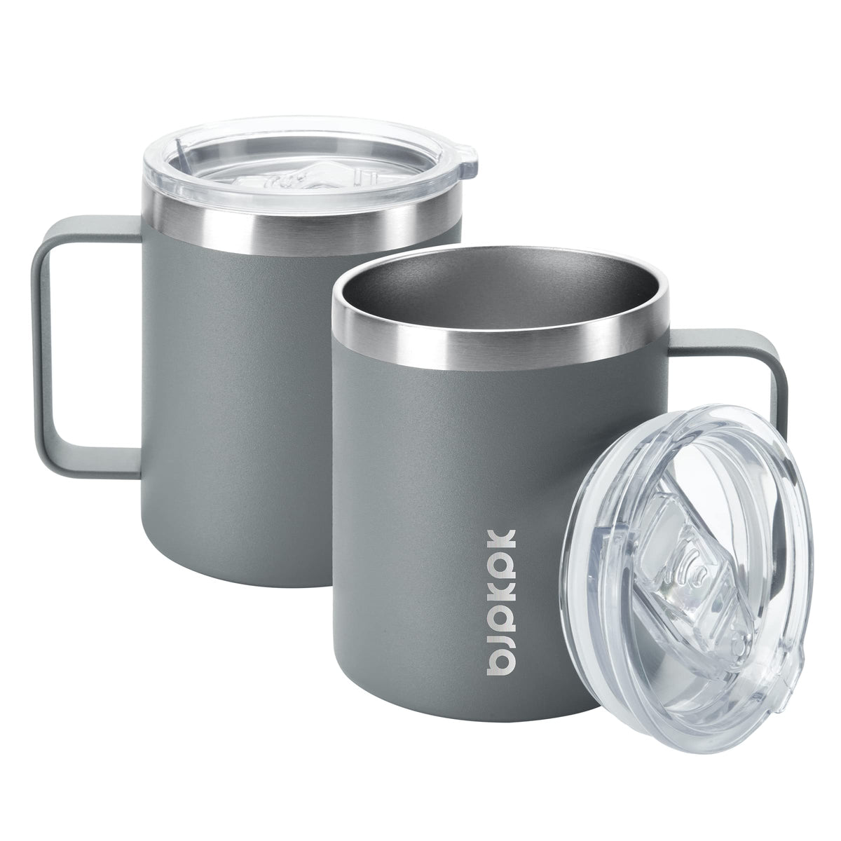 2PCS 14oz Insulated Stainless Steel Coffee Mug with Lid H450